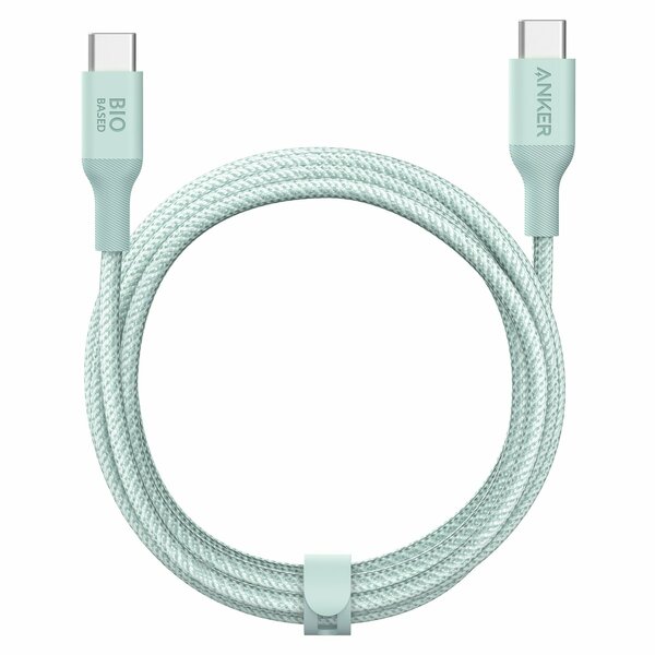 Anker Bio Braided Usb C To Usb C Cable 10ft, Green A80F7H61-1